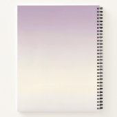 Gepersonaliseerde Zachte Pastel Lavendel Gradiënt Notitieboek (Achterkant)