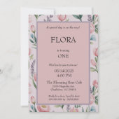 Gepersonaliseerde zachte pastelbloem Rozen & tulpe Kaart (Voorkant)