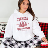 Gepersonaliseerde Zachte Rode Familie Kerstmis Mat T-shirt