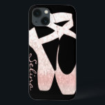 Gepersonaliseerde Zachte Roze Balletschoen voor ve Case-Mate iPhone Case<br><div class="desc">Pas het met de naam van de ontvanger aan of pas het met uw eigen tekst aan,  en u kunt de doopvont,  de grootte,  de kleur van de tekst ook veranderen & het bewegen. Of verwijder de tekst als u het liever zonder hebt.</div>