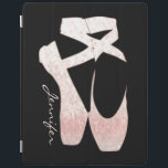 Gepersonaliseerde Zachte Roze Balletschoen voor ve iPad Cover<br><div class="desc">Bescherm uw iPad,  iPad-air,  iPad-mini met deze Soft Gradient Pink Ballet Shoes ontwerpercover met een plek om jouw naam/initialen aan te zetten. Als u het lettertype wilt wijzigen,  klikt u op de knop "Aanpassen".</div>