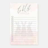 Gepersonaliseerde zachte Waterverf Bunny Design Post-it® Notes (Voorkant)