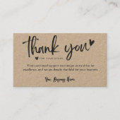 Gepersonaliseerde zakelijke bedankkaart Sjablonen Visitekaartje (Voorkant)