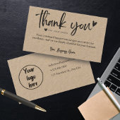 Gepersonaliseerde zakelijke bedankkaart Sjablonen Visitekaartje