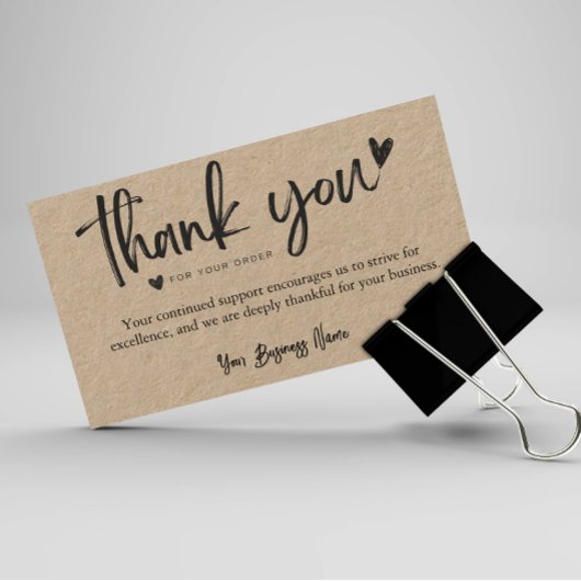 Gepersonaliseerde zakelijke bedankkaart Sjablonen Visitekaartje