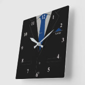 Gepersonaliseerde zakelijke klok met aangepaste te (Hoek)