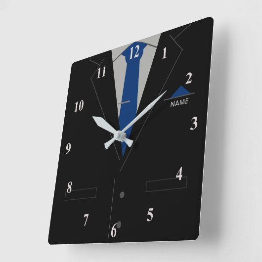 Gepersonaliseerde zakelijke klok met aangepaste te (Hoek)