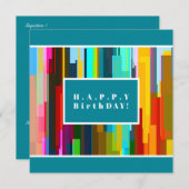 Gepersonaliseerde zakelijke Logo, Abstracte kunst  Save The Date (Voorkant / Achterkant)