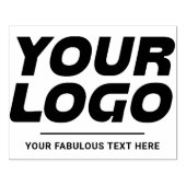 Gepersonaliseerde zakelijke Logo en tekst groot Rubberstempel (Afrduk)