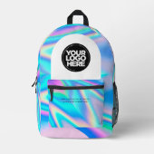 Gepersonaliseerde zakelijke Logo en tekst holograf Bedrukte Rugzak (Voorkant)