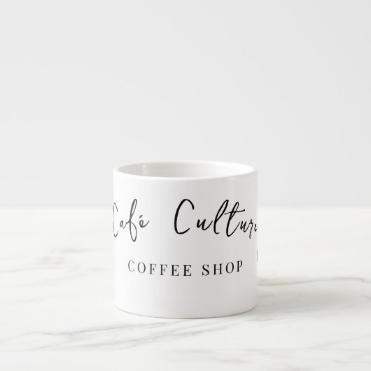 Gepersonaliseerde zakelijke Logo Espresso Kop (Voorkant)