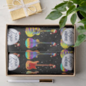 Gepersonaliseerde Zakelijke Logo Gitaar Kerstmis Tissuepapier (Geschenk)