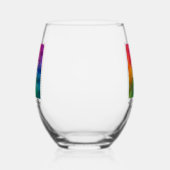 Gepersonaliseerde zakelijke Logo Hier Modern Custo Wijnglas Zonder Voet (Links)