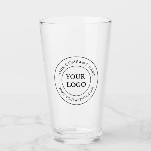 Gepersonaliseerde zakelijke Logo merkproducten Glas (Voorkant)