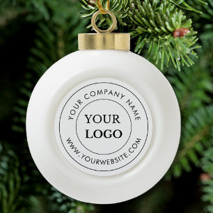 Gepersonaliseerde zakelijke Logo merkproducten Keramische Bal Ornament