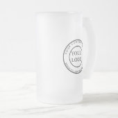 Gepersonaliseerde zakelijke Logo merkproducten Matglas Bierpul (Voorkant rechts)