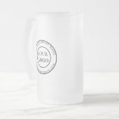 Gepersonaliseerde zakelijke Logo merkproducten Matglas Bierpul (Voorkant links)