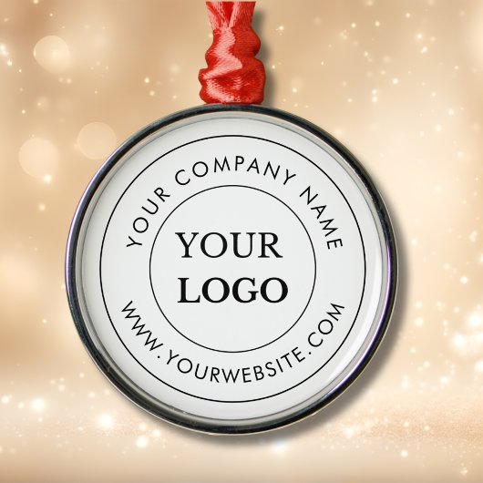 Gepersonaliseerde zakelijke Logo merkproducten Metalen Ornament