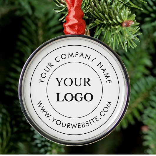 Gepersonaliseerde zakelijke Logo merkproducten Metalen Ornament