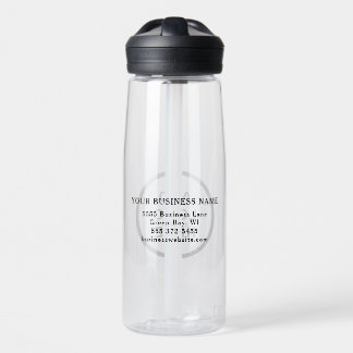 Gepersonaliseerde zakelijke Logo Naam Adres Site W Waterfles
