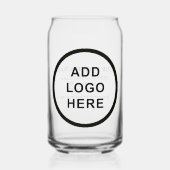 Gepersonaliseerde zakelijke Logo Naam Adres Websit Blikvorm Glas (Voorkant)