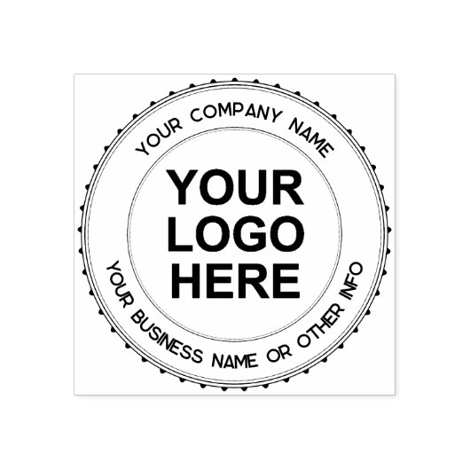 Gepersonaliseerde zakelijke Logo Rubberstempel (Afrduk)