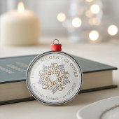 Gepersonaliseerde zakelijke Merry Christmas Metalen Ornament