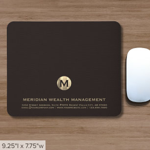 Gepersonaliseerde zakelijke Monogram Muismat