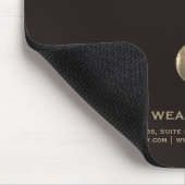 Gepersonaliseerde zakelijke Monogram Muismat (Hoek)
