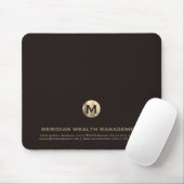 Gepersonaliseerde zakelijke Monogram Muismat (Met muis)