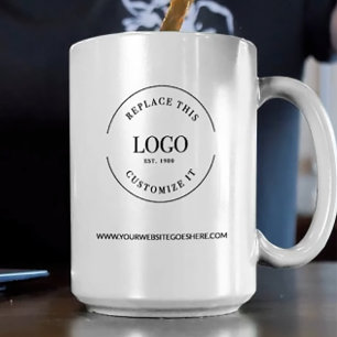 Gepersonaliseerde zakelijke promotionele logo webs koffiemok