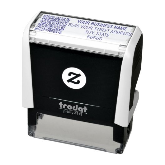 Gepersonaliseerde Zakelijke QR-code Adresstempel Zelfinktende Stempel (Product)