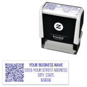 Gepersonaliseerde Zakelijke QR-code Adresstempel Zelfinktende Stempel (In situ)