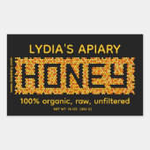 Gepersonaliseerde zakelijke Stickers met bijenthem (Voorkant)