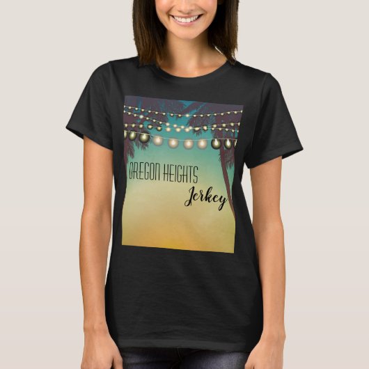 Gepersonaliseerde zakelijke T-shirt Beach Sunset P (Voorkant)