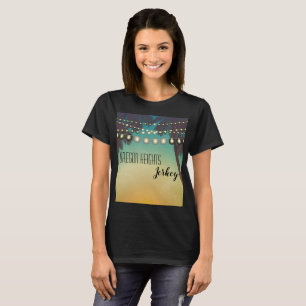 Gepersonaliseerde zakelijke T-shirt Beach Sunset P