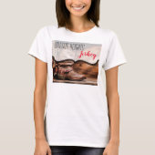 Gepersonaliseerde zakelijke T-shirt Cowboy laarzen (Voorkant)