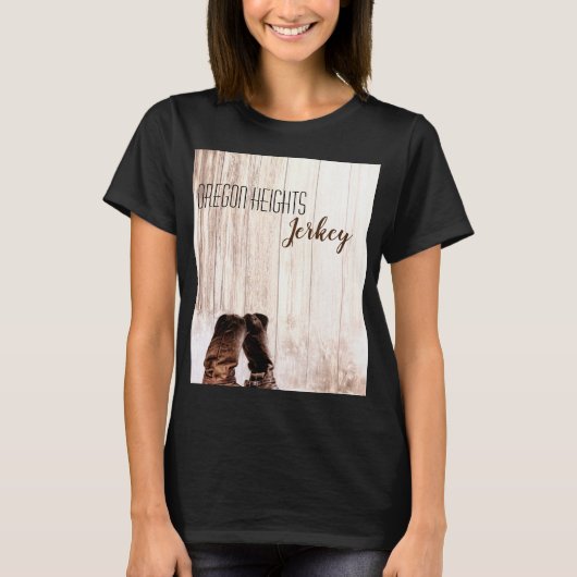 Gepersonaliseerde zakelijke T-shirt laarzen land r (Voorkant)