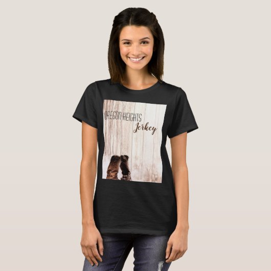 Gepersonaliseerde zakelijke T-shirt laarzen land r (Voorkant volledig)