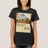 Gepersonaliseerde zakelijke T-shirt Sunset Barn Co (Voorkant)