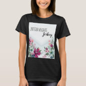 Gepersonaliseerde zakelijke T-shirt tropische bloe (Voorkant)