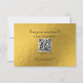 Gepersonaliseerde zaken Dank u Logo Luxury Gold Bedankkaart (Achterkant)