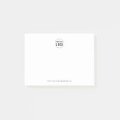 Gepersonaliseerde zaken Voeg Logo Modern Minimalis Post-it® Notes (Voorkant)