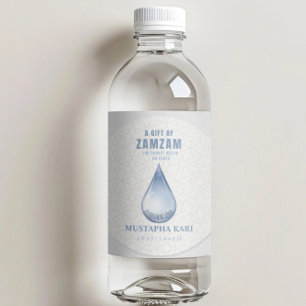 Gepersonaliseerde ZamZam Water Gift Heilig Water o Ronde Sticker