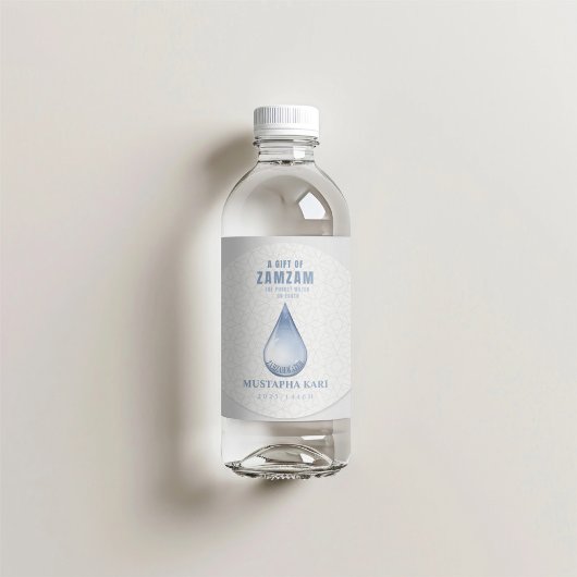 Gepersonaliseerde ZamZam Water Gift Heilig Water o Ronde Sticker