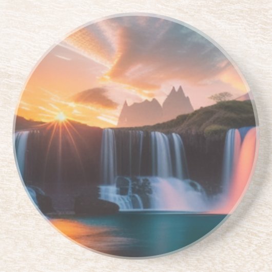 Gepersonaliseerde Zandsteen Onderzetter Enchanted (Voorkant)