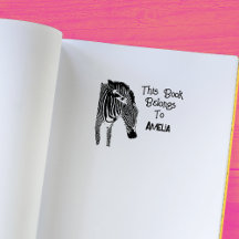 Gepersonaliseerde Zebra Dit Boek Behoort 