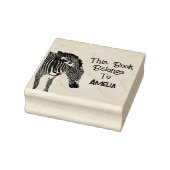 Gepersonaliseerde Zebra Dit boek behoort toe Rubberstempel (Stempel)
