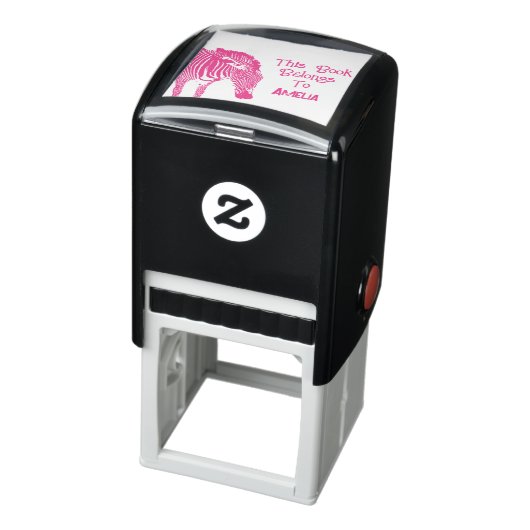 Gepersonaliseerde Zebra Dit boek behoort tot Zelfinktende Stempel (Product)