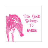 Gepersonaliseerde Zebra Dit boek behoort tot Zelfinktende Stempel (Design)